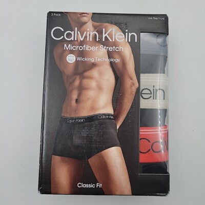 Underwear Calvin Klein Low Rise Trunk Men's 3-Pack Size XL Stretch Classic Fit 