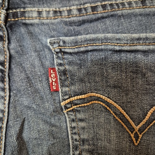 Levis 535 Jeans blau Super Skinny Distressed Saum Stretch W29 L28 Größe 29 - Bild 4 von 8