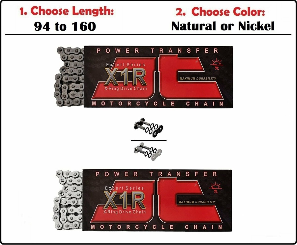 ナトリウム JT 530 X1R Xring Motorcycle Drive Chain Natural or Nickel