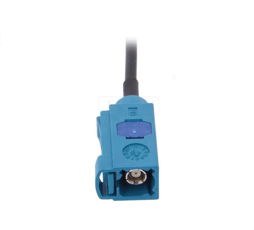 Female Blue Fakra Connector To SMB Male Brass Fitting Connector Adaptor Lead - Picture 3 of 4