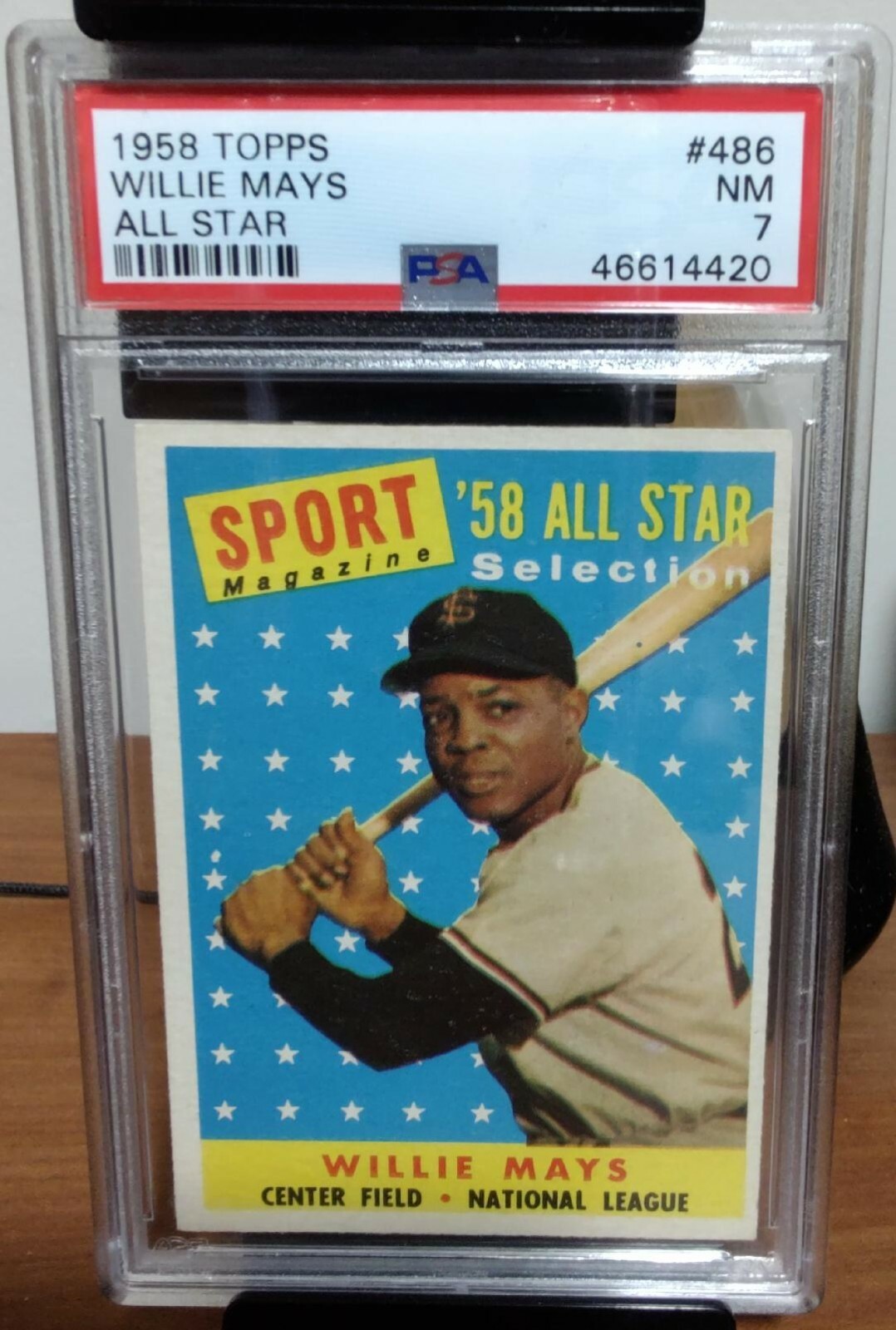 1958 Topps All Star Willie Mays #486 PSA 7