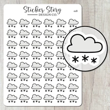 Snowy Weather Planner Stickers