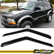 Fits 94-05 Chevy S10 Blazer GMC Jimmy Isuzu Hombre Acrylic Window Visors 2Pc Set