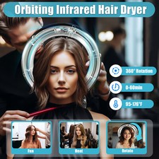 1000W Orbiting Infrared Hair Dryer Color Processor Salon Professional Machine US