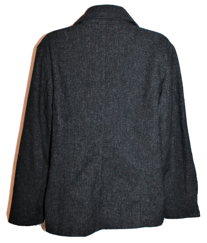 00s OLD NAVY Wool Jacket charcoal 短丈 NWT Old Navy Black Wool Blend Zip Men Jacket Winter Coat Standing