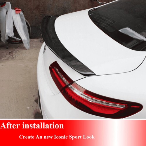 For Benz C238 E400 E450 Coupe 2017-19 Rear Trunk Spoiler Boot Wing REAL CARBON - Bild 5 von 14