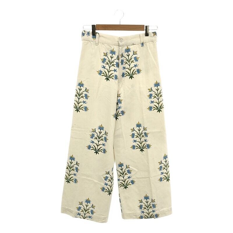 SZ Blockprints Block Print DISCO PANT LILY Flower Pants SZ Blockprints Block Print DISCO PANT LILY Flower Pants