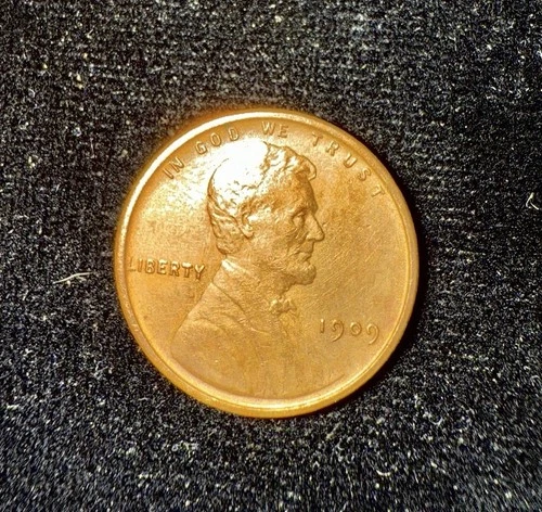 1909 VDB 1C RB Lincoln Cent AU Very Nice!
