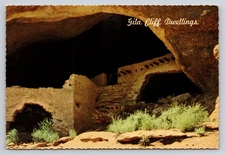 Vintage Gila Cliff Dwellings Postcard Gila National Monument New Mexico
