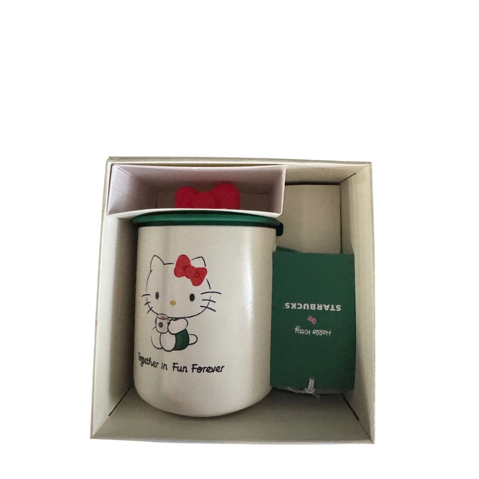 Starbucks Hello Kitty 2025 Taza Vaso Botella de Agua Juego de Taza de Viaje Nuevo con Etiquetas Foto 2 de 4