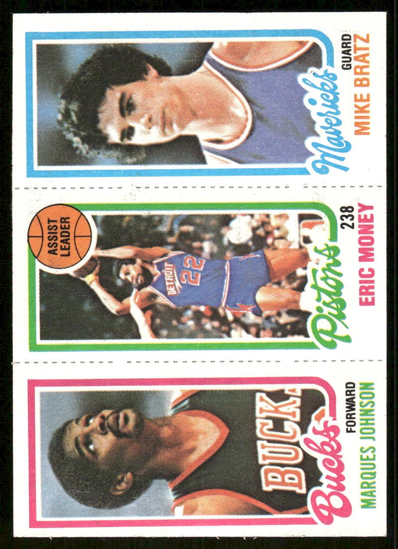 1980-81 Topps Marques Johnson / Eric Money / Mike Bratz Rookie #65 / 83 / 149