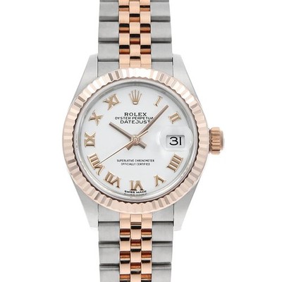 ROLEX Datejust 279171 white Roman 5 row jubilee bracelet Random Number secon...