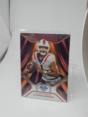 2024 Bowman Chrome U Football - Kyron Drones - Campus Icons CI-19