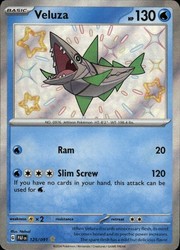 Veluza 125/091 Shiny Rare Paldean Fates