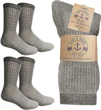 4 Units of Wholesale Bulk Merino Wool Thermal Boot Socks (Womens/Assorted, 4)