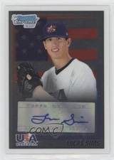 2010 Bowman Draft USA Team Auto Lucas Sims #USAA-19 Auto