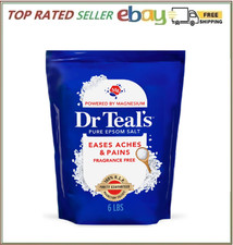 Dr Teal's Pure Epsom Salt Soak, Therapeutic, Fragrance Free, 6 lbs
