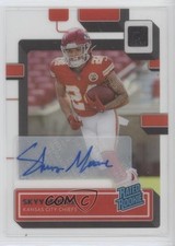 2022 Panini Clearly Donruss Rated Rookie Auto Skyy Moore #74 Auto 0b3