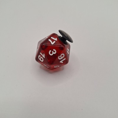 Stranger Things Hellfire Club D20 Red Dice Croc Clog Jibbetz Shoe Charm