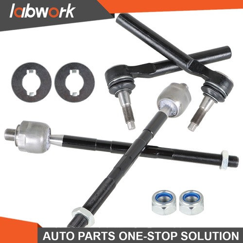 Labwork Front Inner Outer Tie Rod End Driver Passenger Kit For Hummer H3 H3T - Picture 10 of 10