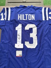 TY Hilton Autographed Signed XL Custom Colts Jersey - PSA