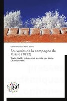 GéNéRal Antoine-Henri Jomini | Souvenirs De La Campagne De Russie (1812) | Buch