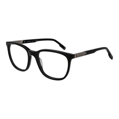 Hackett Eyeglasses HEK1304 001 Black Rectangle Full Rim Acetate Men Frames 54mm