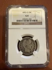 1893-O Barber Quarter NGC G 4 25C