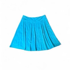 Vintage Emilio Pucci Pleated Skirt 2000s Turquoise Skirt Made In Itay Size 14