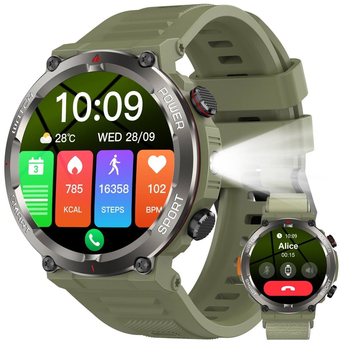 Blackview W50PRO New Version Bluetooth Call Smart Watch Men For