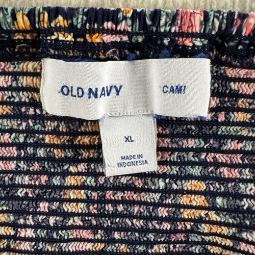 Vestido midi cami azul marino antiguo para mujer XL multicolor floral ajustado verano solero - Imagen 8 de 8