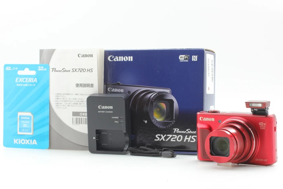 [Near MINT In Box] Canon Power Shot SX720 HS RED 20.3MP Digital Camera JAPAN - Image 2 of 4