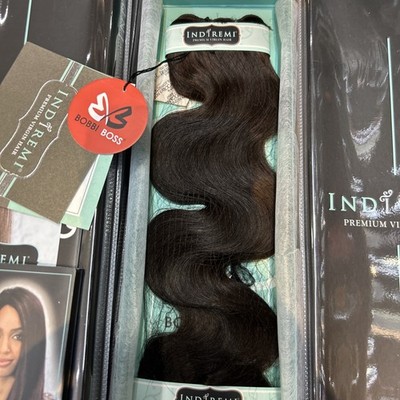 Bobbi Boss Indi Remi Human Hair 18 Inches Italian Wave Color #2 Dark Brown