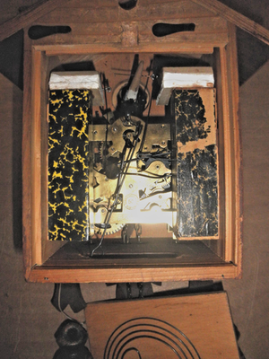 German Black Forest made Schatz Linden Wood 8 Day Cuckoo Clock