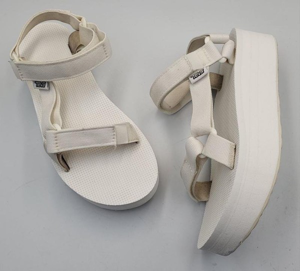 Women Teva Sandals White 38 #NX6R