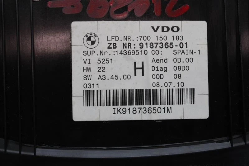 СПИДОМЕТР КЛАСТЕР BMW 328i 2011 11 1093824 - Изображение 4 из 4