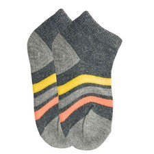 Kids Soft  Stretchy Comfortable Fit Gray Ankle Socks: 1 Pair