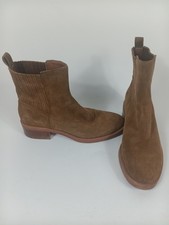Dolce Vita Farlin Mujer Gamuza Marrón Gamuza Cuero Chelsea Botas Sin Cordones 9.5M