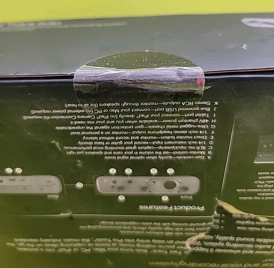 AVID Fast Track Solo to USB Audio Interface Guitar W/software ☆Box Has Damage☆ - Image 3 of 4