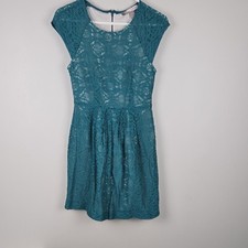 Forever 21 Teal Lace Mini Dress