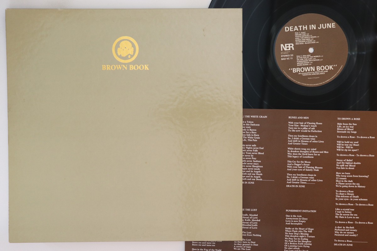 英LP Death In June Brown Book BADVC11 NEW EUROPEAN RECORDINGS /00260 LP DEATH IN JUNE Brown Book BADVC11 NEW EUROPEA UK | eBay