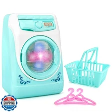 deAO Washing Machine Toy for Kids Dollhouse Furniture Pretend Pla