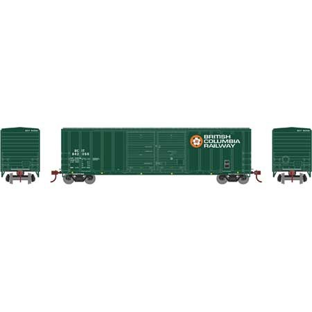 Caja de doble puerta Athearn 27185 HO British Columbia Railway RTR 50' FMC #842056 LN | Condition: Used