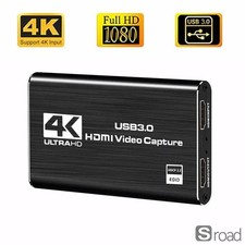 4K Capture Card 1080p60 USB 3.0 HDMI Video Recorder For OBS Twitch Streaming