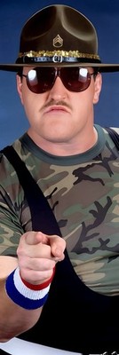 WWE  NXT TNA GIANT 2 X6  VINYL BANNER - SGT. SLAUGHTER
