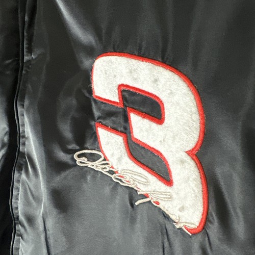 Vtg Nutmeg Dale Earnhardt Jacket Mens L Embroidered Satin Quilted Bomber #3 - Picture 4 of 13