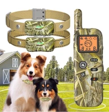 Htcuto Wireless Dog Fence System 2 Dogs 856 Acre Adjustable Dog Electric collars