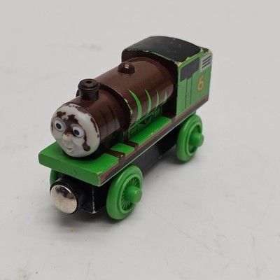 Thomas & Friends Wooden Railway Chocolate Covered Percy #6 Train Vtg 2002 Gullan