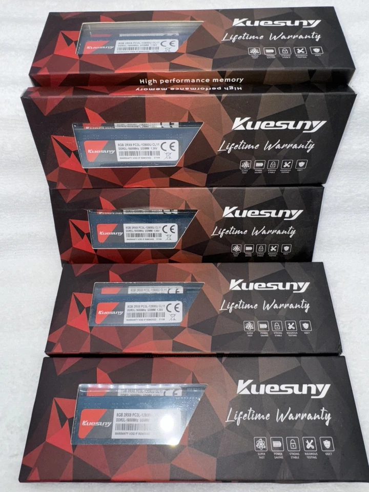 Kuesuny Memory Bank 80 GB (10X8) 2RX8PC3L-12800S-CL11 NEW SEALED - Image 2 of 4