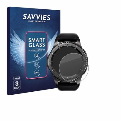 3x Displayschutzglas für Samsung Gear S3 Frontier / S3 Classic Panzerfolie